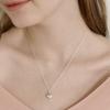NUOY (925 Silver) Silver Heart Pendant Necklace