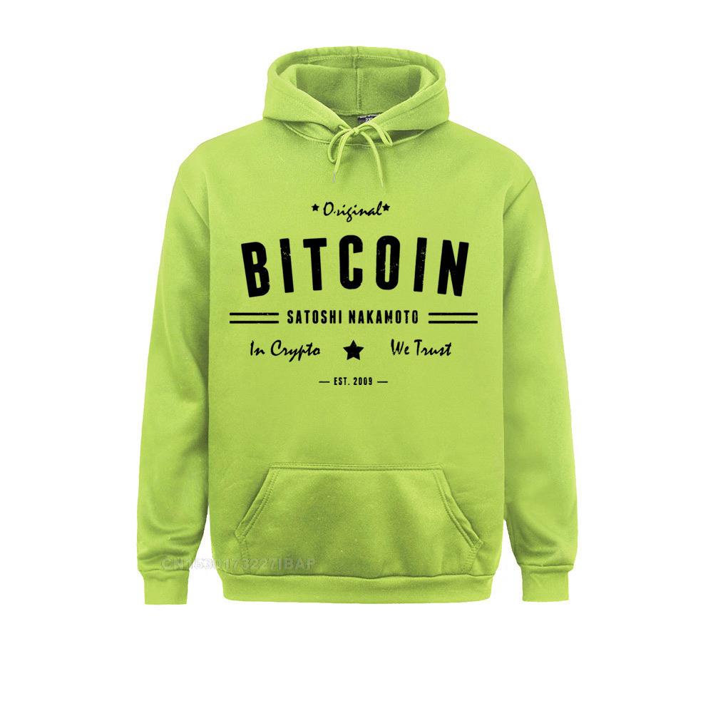 Bitcoin Original Satoshi Crypto Cryptocurrency Cotton Fun Hoodie Crew Neck Jacket Long Sleeve Men Sweatshirt