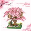 Micro Particle Building Blocks Set Featuring Sakura Tree For Kids Creative Building And Learning