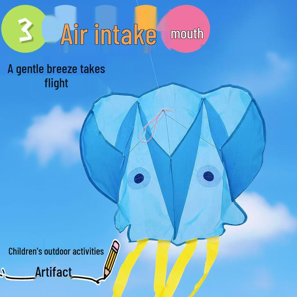 New Octopus Soft Body Pocket Kite for Kids - Easy to Fly, Eye-catching Frameless Design, Perfect for Light Breeze.