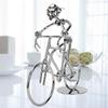 Vintage Bicycle Rider Model Metal Bicycle Bike Home Desktop Decor Ornaments Gifts