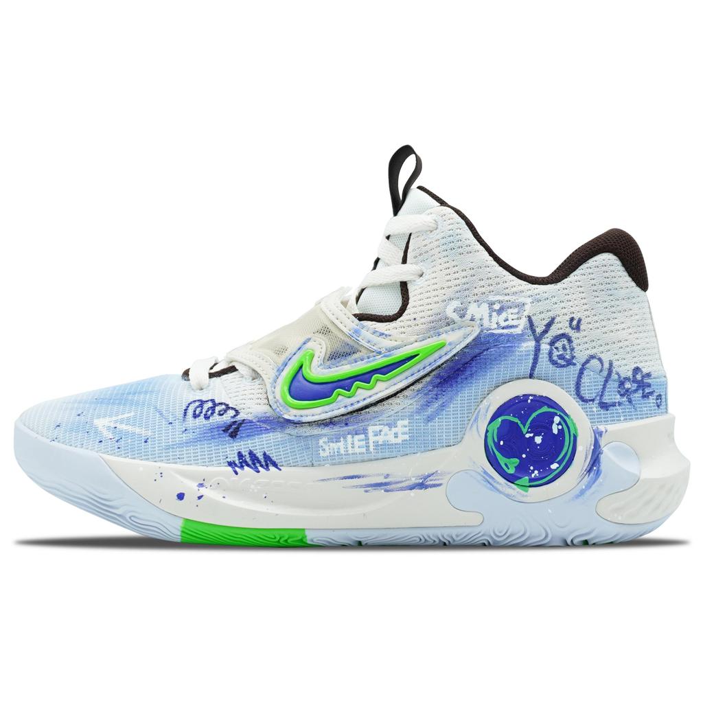 Nike KD Trey 5 X Slip Resistant Slip Resistant Low top Basketball Shoes Men's White Blue DJ7554-014(Team256-SBOX)