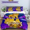 3pcs Tiger Cat Print Duvet Cover Set -Includes 1 Duvet Cover and 2 Pillowcases, No Quilt Core, All-Season Home Decor  yy251111142