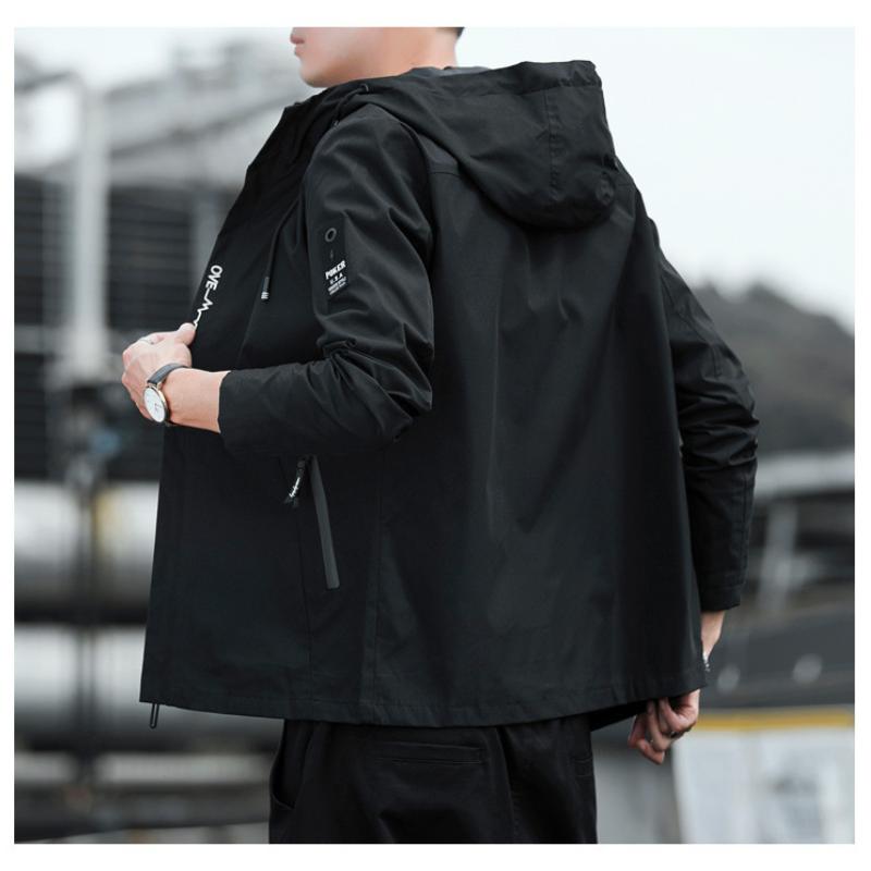 Мужская весенне-летняя тонкая секция бренда Tide, модная повседневная спортивная ветрозащитная одежда для пар с капюшоном