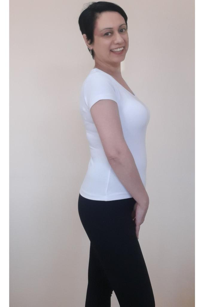 Женская стильная футболка большого размера, белая футболка с круглым вырезом из чесаного хлопка и вискозы