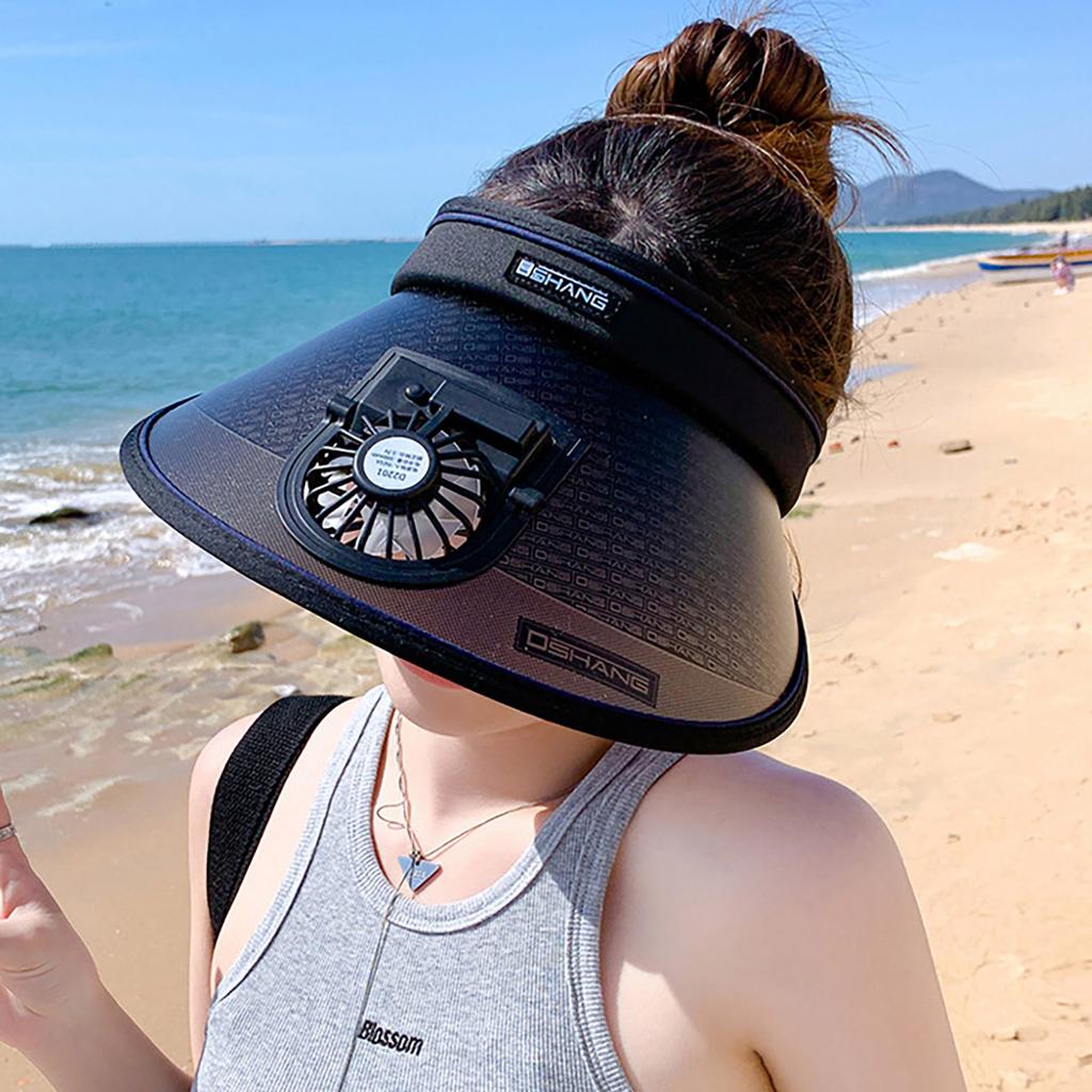 Кепка вентилятора для зарядки через USB, летняя кепка, охлаждаемая кепка для гольфа, солнцезащитная кепка, дышащая пустая кепка вентилятора с регулируемыми ремнями