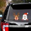 Christmas Car paper Merry Christmas - Waterproof Santa Claus and reindeer window decorations - Christmas decorative decals