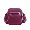 Elegant Nylon Crossbody Bag Multi-layer Large Capacity Mid-aged Shoulder Bag Grid Classic Casual Women Messenger Bag Lady