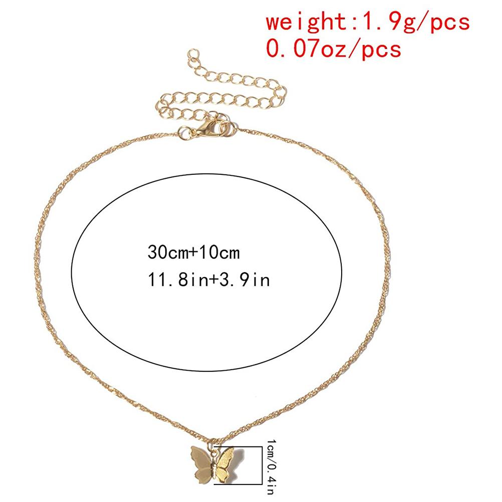 Butterfly Necklace Y Pendant Simple Cute Necklaces Chain Necklace Fashion Jewelry Women Girls Gift