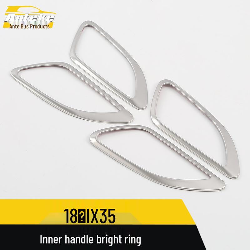 Compatible with 18 IX35 Models: Interior Door Handle Decorative Frame & Armrest Sequin Stickers.