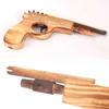 4-S Деревянный пистолет на резинках Классическая рогатка Ностальгическая детская игрушка для интерактивной игры Подарок на вечеринку для детей