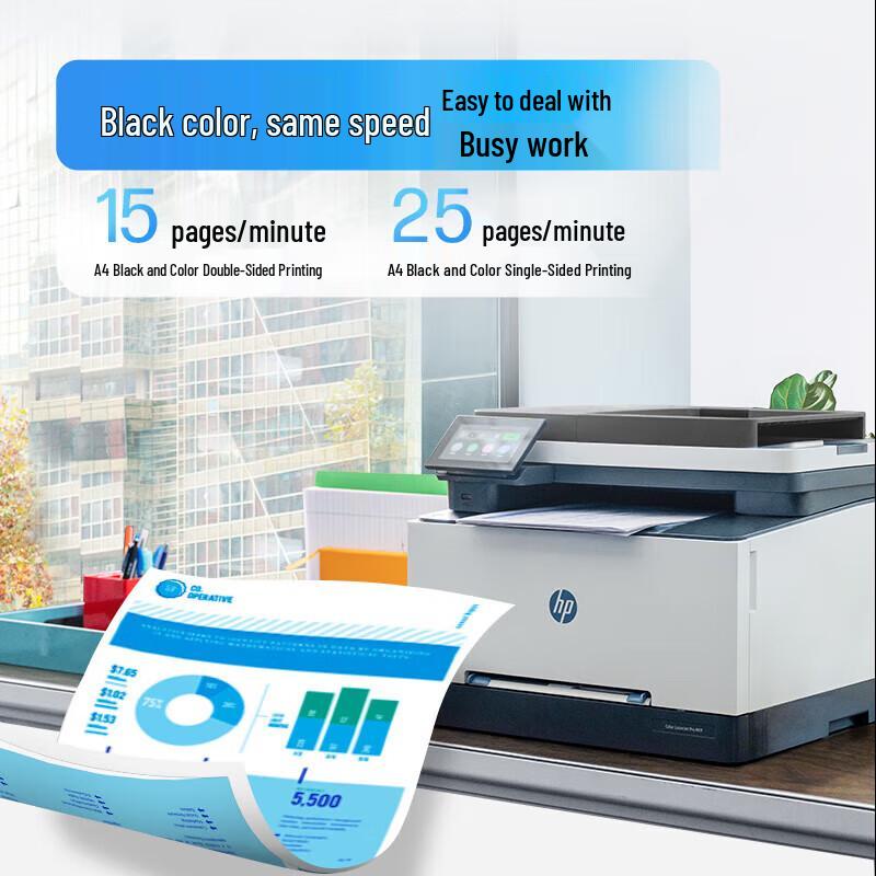 HP 3388fdw Color Laser All-in-One Printer CN plug (adapter included)
