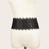 Boho Style Soft Lace Waist Belt Self Tie Wrap Around Bow Tie Belt Cinched Waistband Wide Obi Belt for Dresses