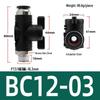 Pneumatic Hand Valve Set with Quick-Plug Connectors BUC 4/6/8/10mm