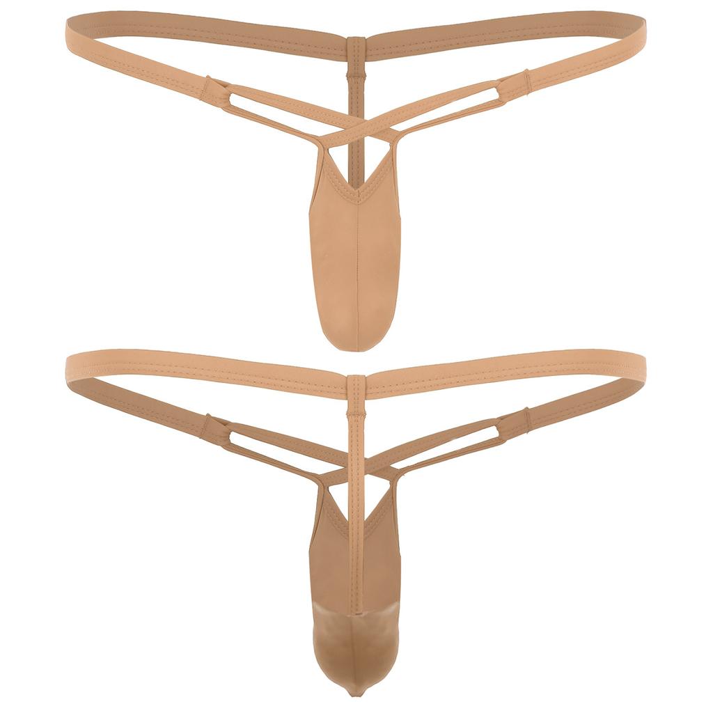 Мужские микро-стринги, эластичное нижнее белье, мужские шорты, трусы с низкой талией, стринги на бретельках