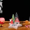 Рождественский подсвечник деревянный Санта-Клаус Ангел Лось подсвечник для чайной свечи настольный подсвечник для рождественского обеденного стола декор в углу