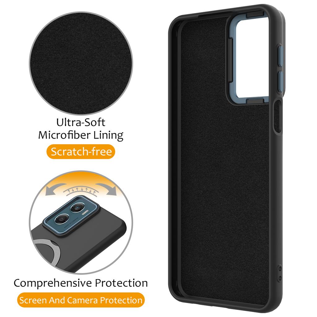 For Motorola Moto G06 Power 4G/Motorola Moto G06 4G Magnetic Case Rotating Ring Kickstand TPU + PC Back Cover