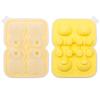 4-Cavity Little Bear Silicone Ice Cube Tray - Easy Release for Beverages & Tea