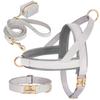 Dog Collar Harness Leash Bag Set Free Custom Dog Collars Engraved Pet Buckle Necklace Harness With Lead Rope Waste Bags for Dogs