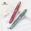 JinHao 9019 Роскошная перьевая ручка Роскошная Элегантная Акриловая Прозрачная Вращающаяся ручка F M Канцелярские товары Офисные Школьные принадлежности Пишущая ручка