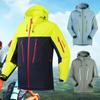 Outdoor Hiking Waterproof Jacket Men's Women's New Fashion Splicing Pocket Work Coat Autumn Sports Lightweight Windbreaker