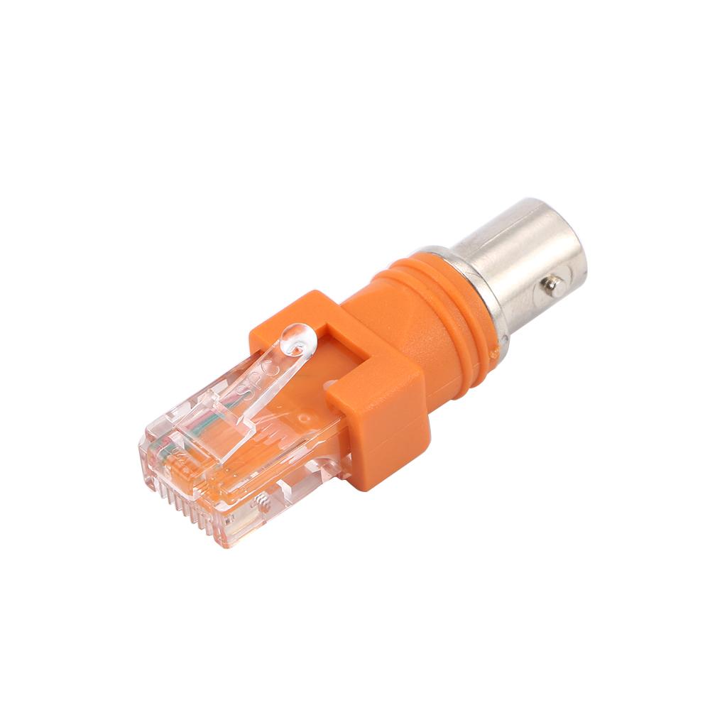 Chassis Panel Barrel Coupler Cable Connector Adapter RJ45 To RF BNC Female To RJ45 Male Connectors