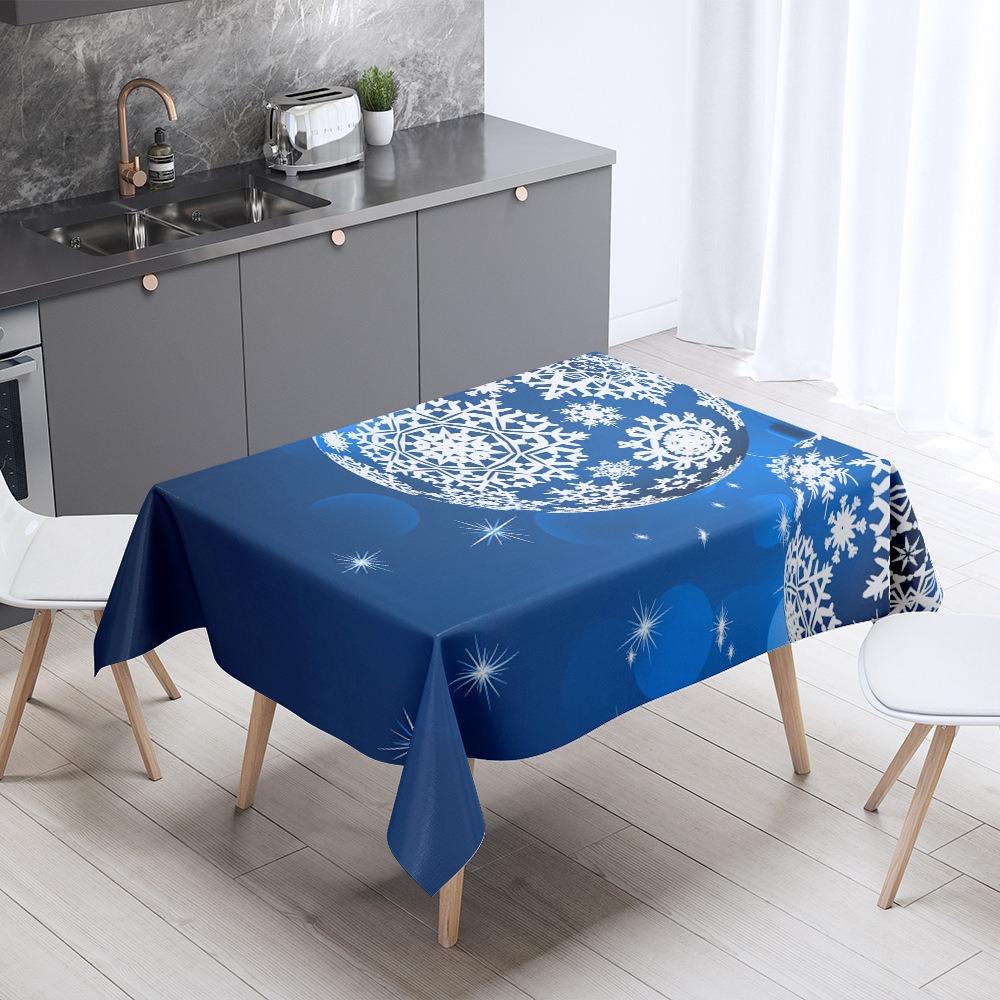 Рождественская скатерть для журнального столика Скатерть для праздничного подарка Украшение брезент