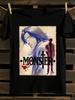Мужская и женская футболка с графическим принтом Johan Liebert Monster Anime, футболка с принтом букв, с короткими рукавами, повседневная уличная футболка, топ