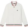 Fila Archive Logo Fashion Casual Knit Long Sleeve Jacket Men Jacket Cloud-White F11M527501F-WT