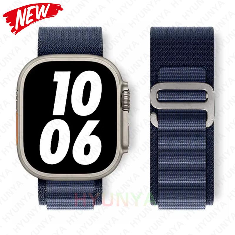 Альпийский ремешок для Apple Watch Band Series 10 9 8 7 SE Ultra 2 41мм 42мм 45мм 46мм 49мм 40мм 44мм IWatch Correa Ремешок Браслет