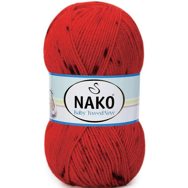 Трикотажная пряжа Nako Baby Tweed New Premium, 4 шара, 230 метров (100гр)-Мяч для ручного вязания - Разноцветный - Хобби - Акриловый жилет премиум-класса - Шарф - Шапочка - Пинетки - Сделай сам