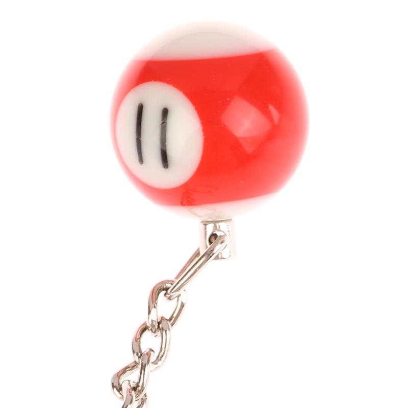 Мини-брелок в форме бильярда, разноцветный брелок для ключей с мячом для бильярда и пула