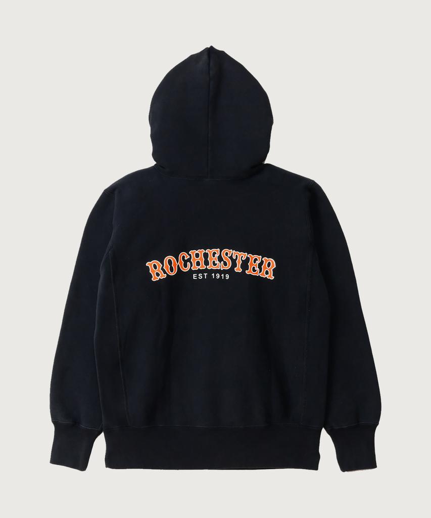 Худи с подкладкой из флиса Reverse Weave Rochester Regular Fit с логотипом R, цвет Off Black
