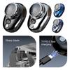USB Rechargeable Beard Trimmer Cordless Travel Pocket Shaver Electric Razor Electric Mini Travel Shaver for Men Face Clean Shave