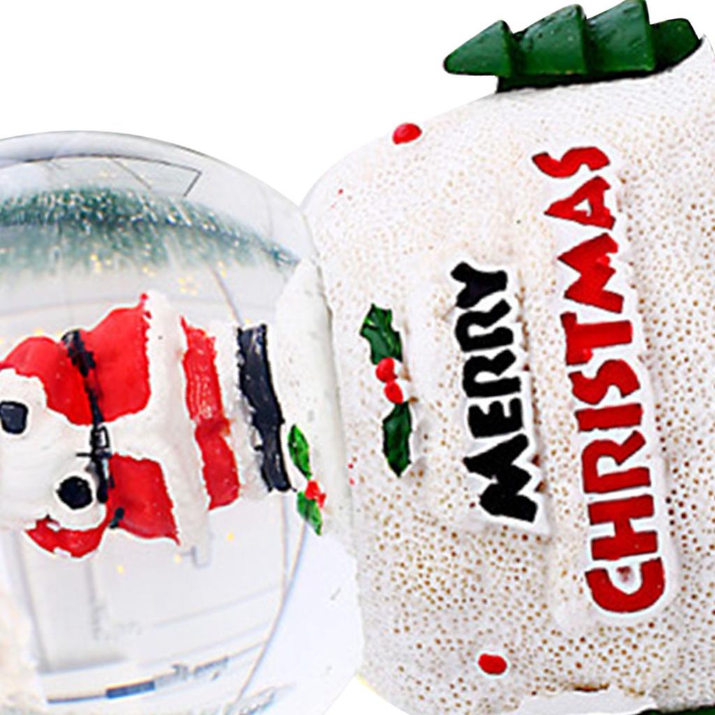 Рождественский светящийся хрустальный шар Английский стеклянный шар Настольные украшения Рождественский вечер Детский подарок Светящийся хрустальный шар Украшение