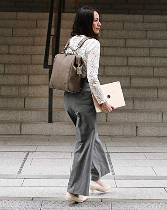 YOUTA Мини-рюкзак Взрослый Сумка Даллеса Сумка Тоёока Открытие сумки Наплечная сумка Легкий Водонепроницаемый YK9 Вертикальный Размер S Серо-коричневый Женский