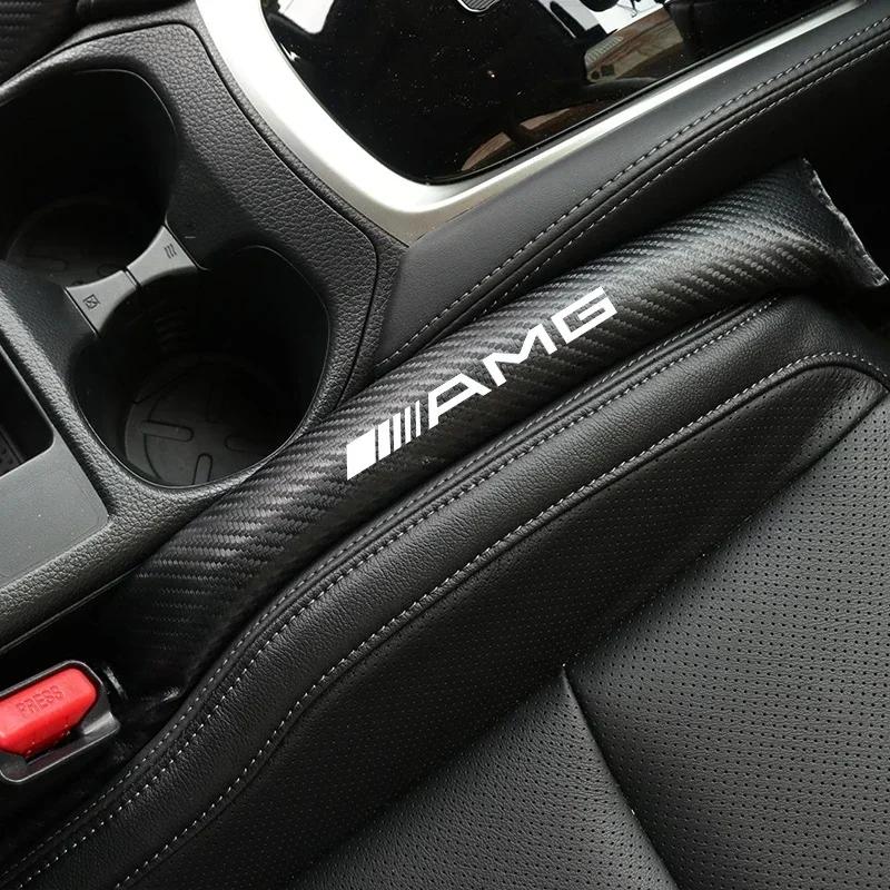 2Pcs Car Seat Gap Filling Plug Cushion Side Seam Leak Proof Strip For Mercedes Benz AMG E S C A B Class GLE GLS CLS GLC CLA GLA za2