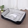 Dog Kennel Soft Winter Bone Pattern Dog Nest Comfortable Warm Dog Sofa Bed Short Plush PP Cotton Puppy Cat Sleeping Sofa Autumn
