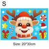 Christmas Stickers Nine Colours Double Sided Static Window Glass Stickers Christmas Day Decoration Supplies