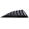 For Dodge Challenger 2015- Car Rear Louver Window Side Shutter Cover Trim Sticker Vent Scoop ABS Carbon Fiber Style Black