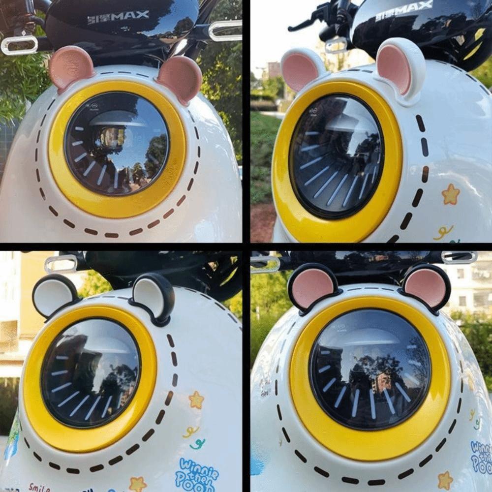 Bowknot Motorcycle Decorative Wings Helmet Bear Ears Helmet Decorative Accessories  Girl Heart