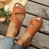 Fashion Women's Sandals Summer Roman-style Light Wedge Slippers Outdoor Leisure and Comfortable Medium-heeled Slippers Zapatos Mujer