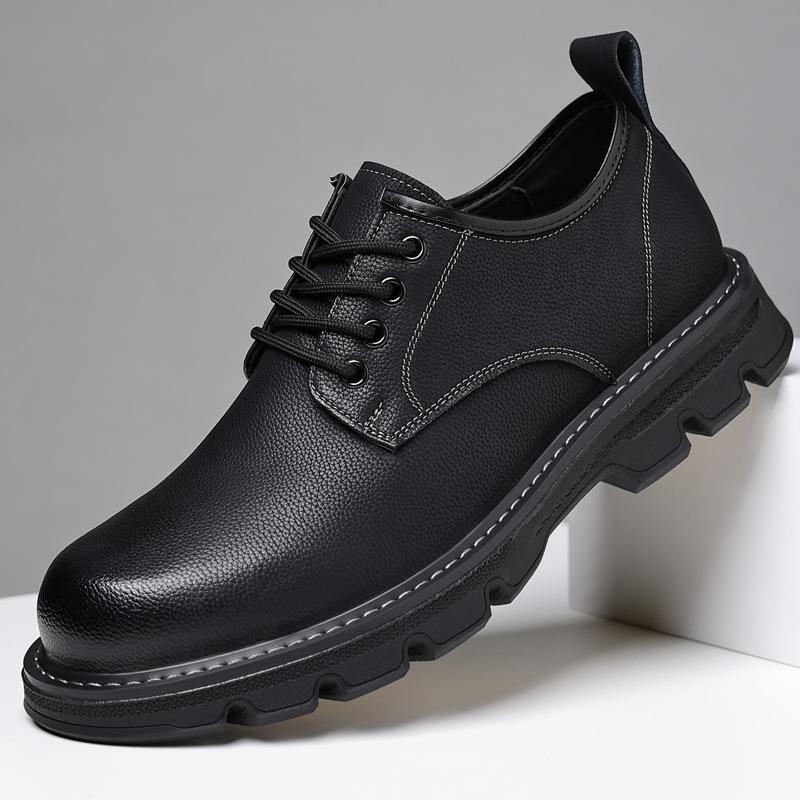 Модные мужские туфли из кожи на платформе в стиле ретро, дизайнерские повседневные туфли с мягкой подошвой для мужчин, весна-осень, деловые туфли для мужчин