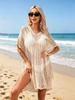 Women Knit Hollow Out Fringe Bikini Cover Up Beach Sunscreen Dress