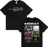 Футболки унисекс Morat Band Asuntos Pendientes 2025 Tour Женские Harajuku Хип-хоп Панк Рок Хлопковая Повседневная Футболка с коротким рукавом