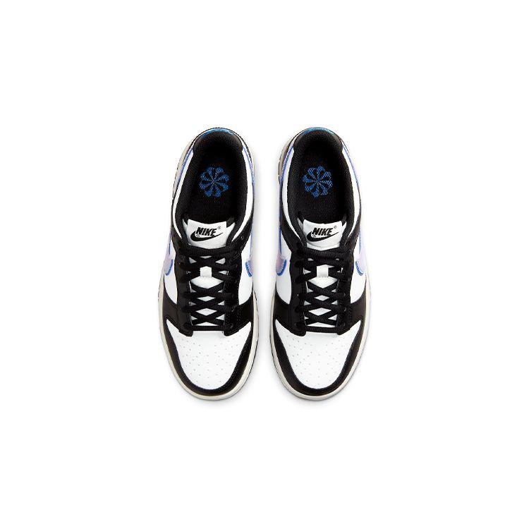 Nike Детские кроссовки Dunk Low Next Nature GS TPU Swoosh Black Hyper-Royal Summit-White FD0689-001