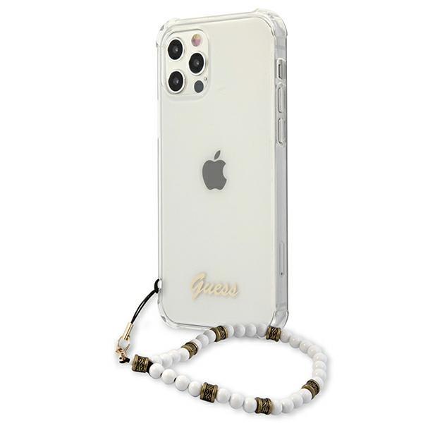 Guess Guhcp12Lkpswh Iphone 12 Pro Max6,7 Transparent Hardcase White Pearl