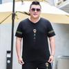 Extra Large Men's Casual Short-sleeved T-shirt Youth Versatile Fashion Fat Man Fat Man T-shirt Plus Fat Plus Size