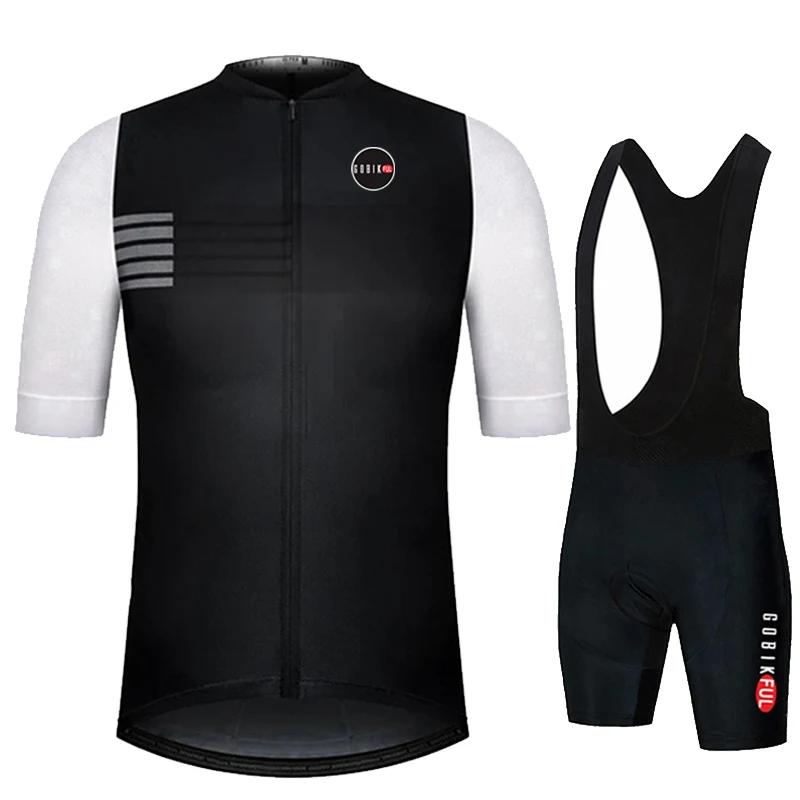 Gobikful  Men Summer Cycling Clothing Road Bike Shirts Suit Bicycle Bib Shorts MTB Ropa Ciclismo Maillot 2026 Summer Breathable Cycling Suit Set