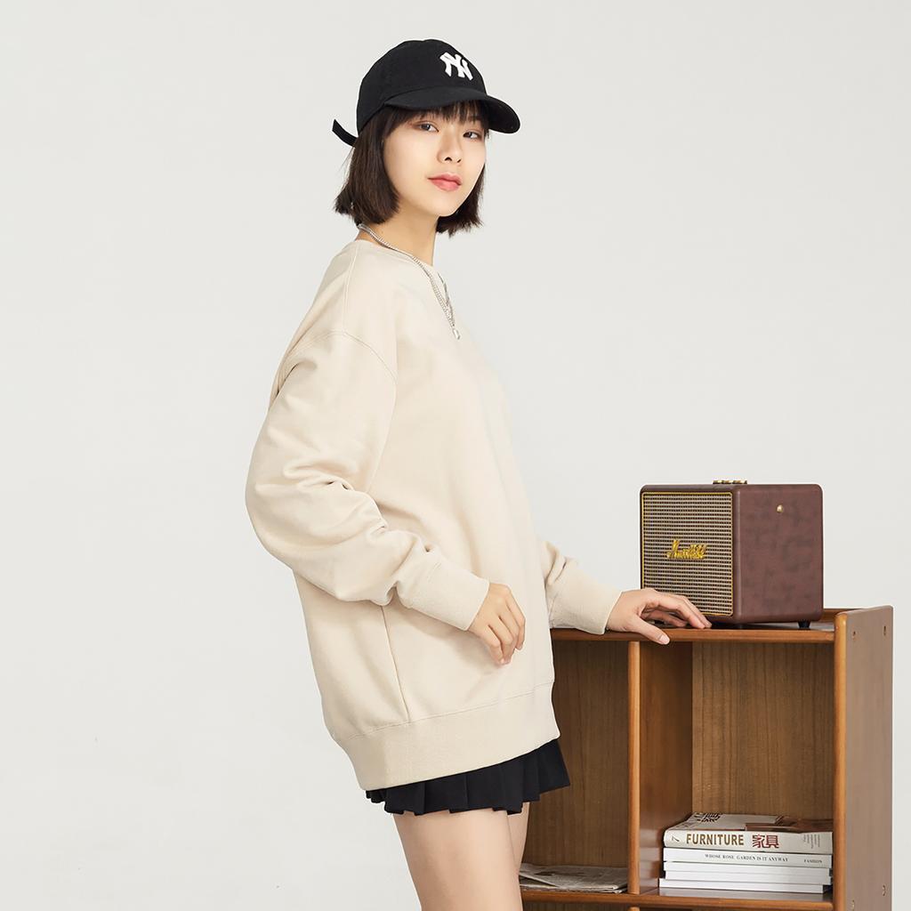 New MLB Sweatshirts Unisex Light Beige 3AMTM0831-43BGL